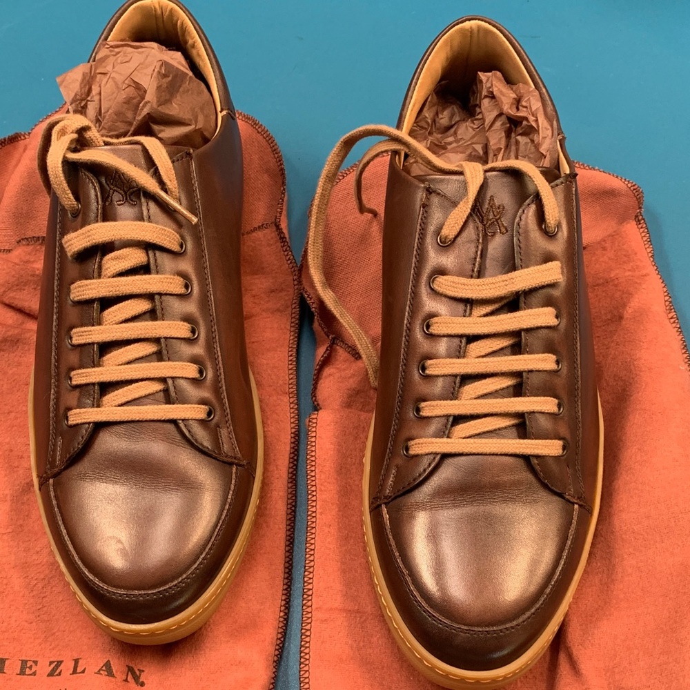 Mezlan Masi Dark Brown Leather Sneakers